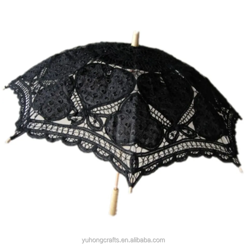 
Black lace parasol umbrella 