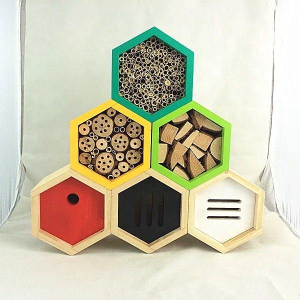 Wooden Insect Hotel/bee house/bird house feeder