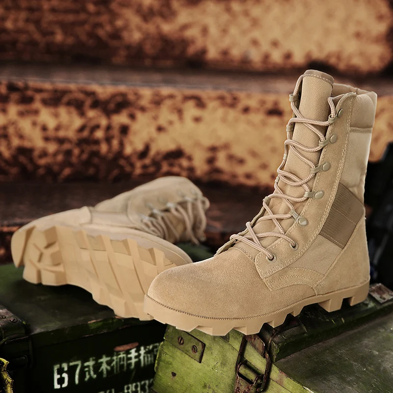 Мужские военные тактические ботинки CUNGEL из натуральной кожи, полицейские водонепроницаемые армейские ботинки с боковой молнией