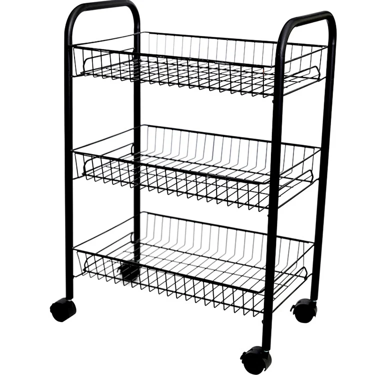 
Kitchen Cart Fruit Vegetables Storage Trolley 