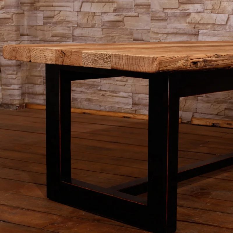Wooden refectory wooden table reclaimed Chinese antique Ancient Age coffee tea table convenient wood coffee table