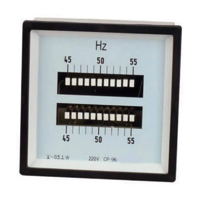Double reeds frequency meter  moving iron analog meter long scale analog panel meter -everfar