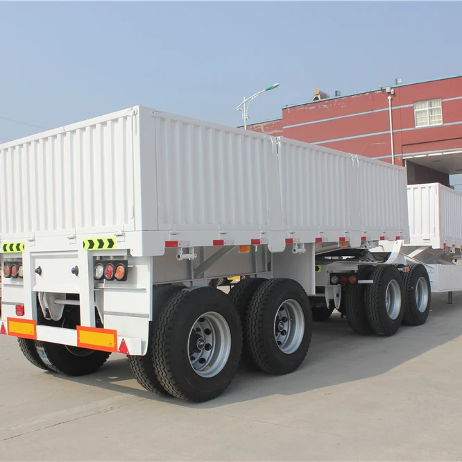 Super link  side tipper trailer train type double b super link side dump semi  trailer