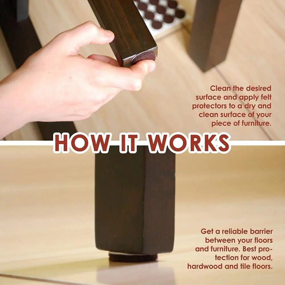 furniture leg protection pads, chair leg pad, furniture adhesive felt pads