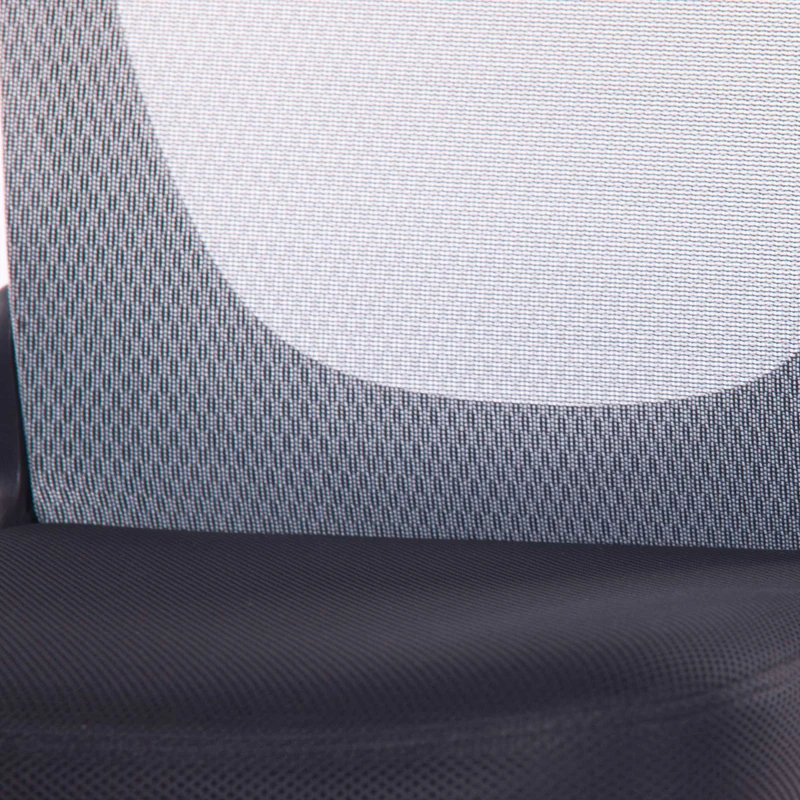 Adjustable Armrest Back Foldable Office Chair Black Mesh Chair