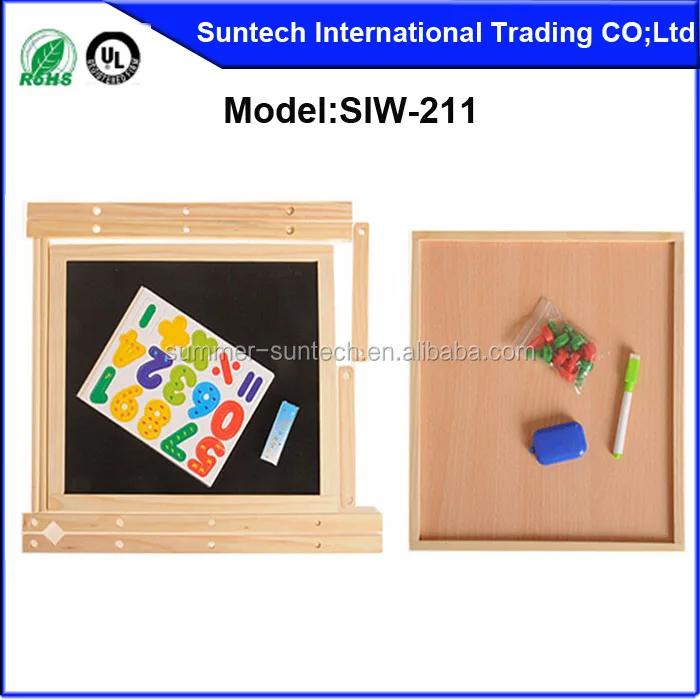 Decorative wood board kids magnetic indoor writing board