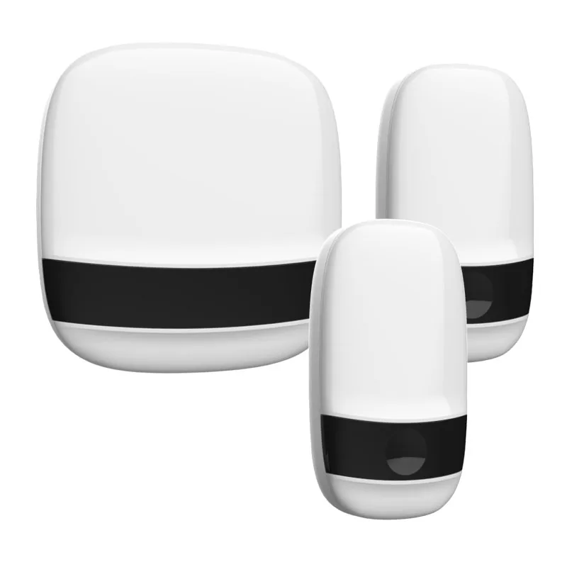 Двойной популярный дождевик с разъемом, пульт дистанционного управления, комнатный круглый разъем 230 В, безопасный беспроводной дверной звонок с маленькой сеткой и винтовым креплением