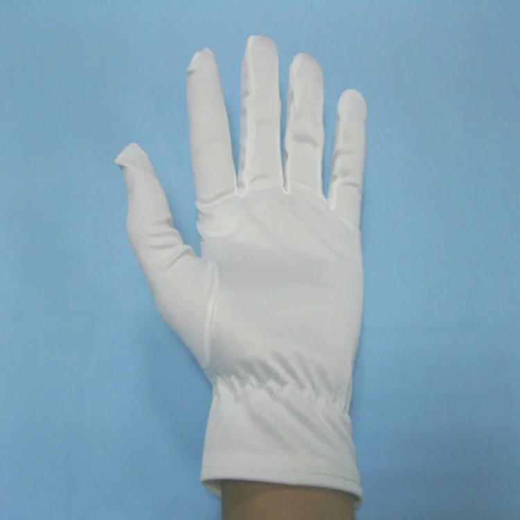 
Personalized white custom pattern microfiber jewelry watch cleaning gloves 