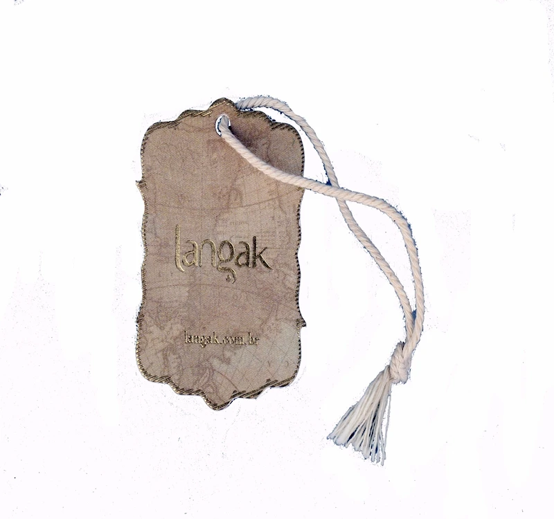 Hot Selling Custom Design Printing Logo Clothing Garment Jeans Hang Tag with String and Eyelet