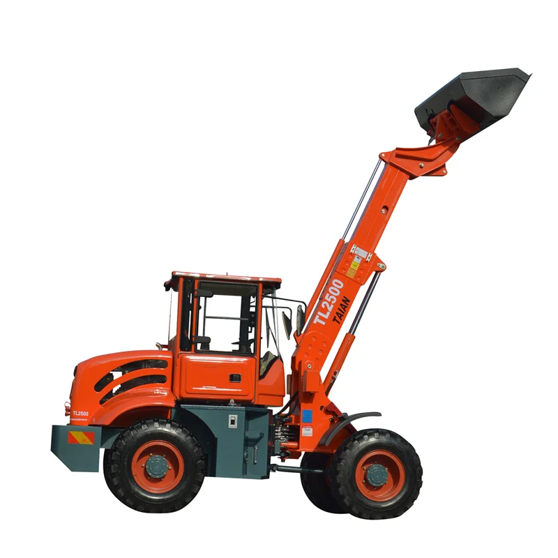 Taian wheel loader TL2500 new design machinery telescopic front end type shovel loader