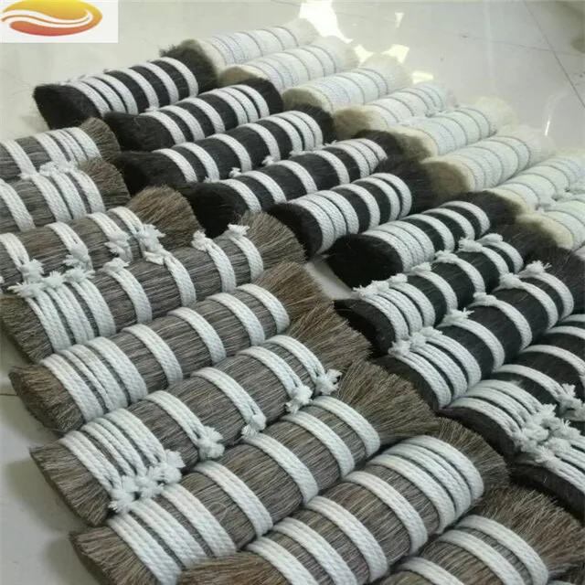 
Wholesale Making Brushes Bundles Double Drawn Natural Brown Horse Mane Hair Horse Hair 