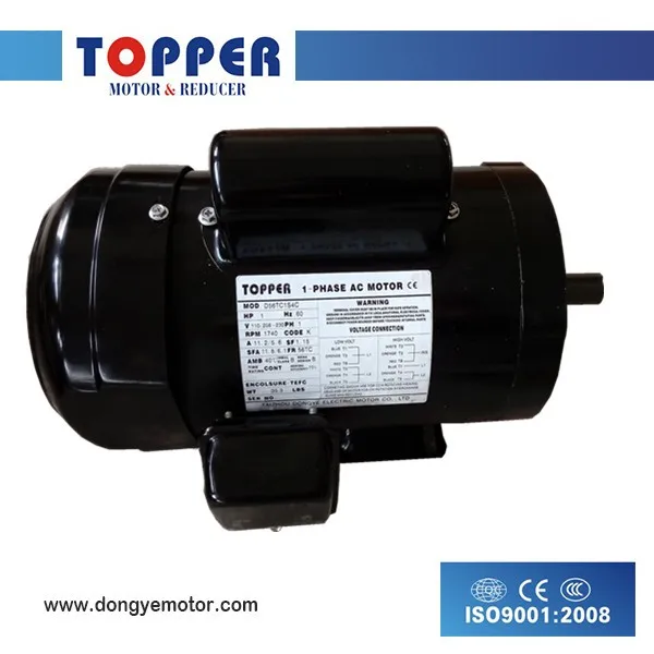 NEMA single phase induction motor 0.25-5HP 48C/56C/143TC/145TC/182TC/184TC 3600RPM