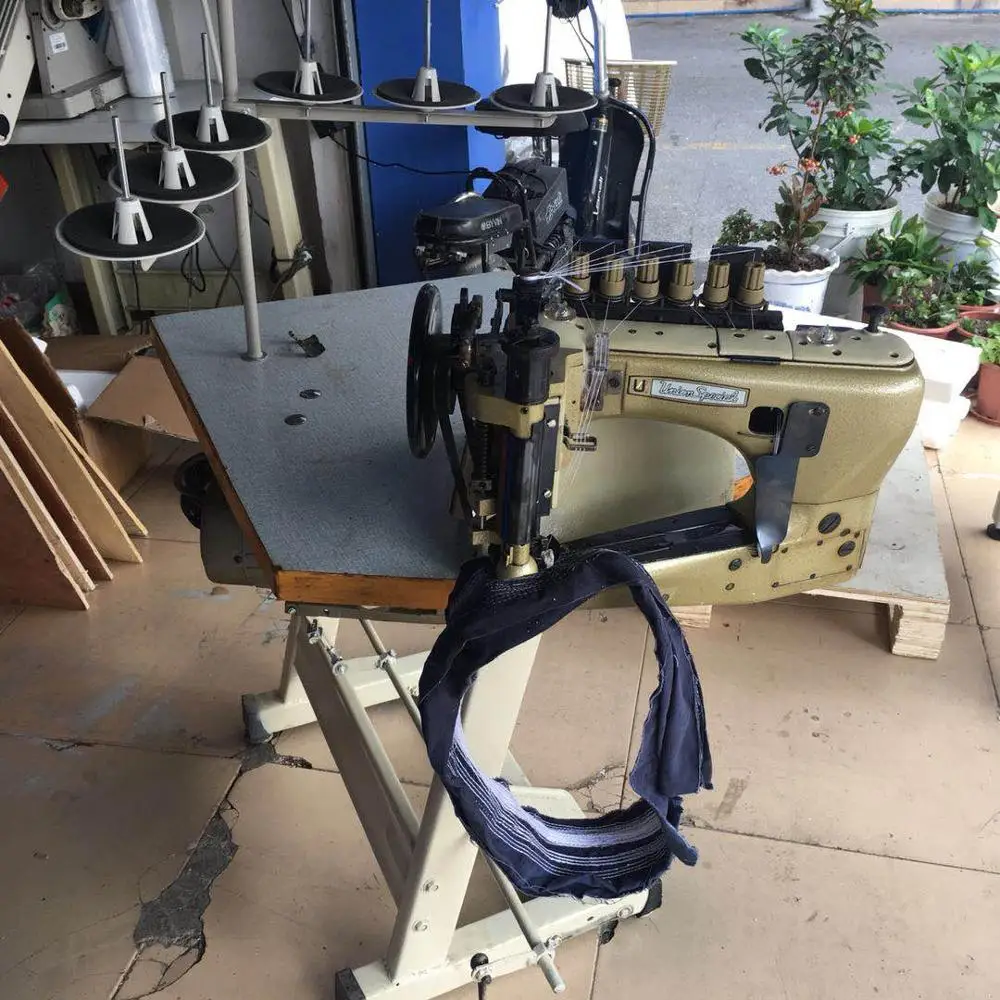 Used Unionspecial 35800 3-needle Double Chainstitch Industrial  Feed-off-the-arm Sewing Machine