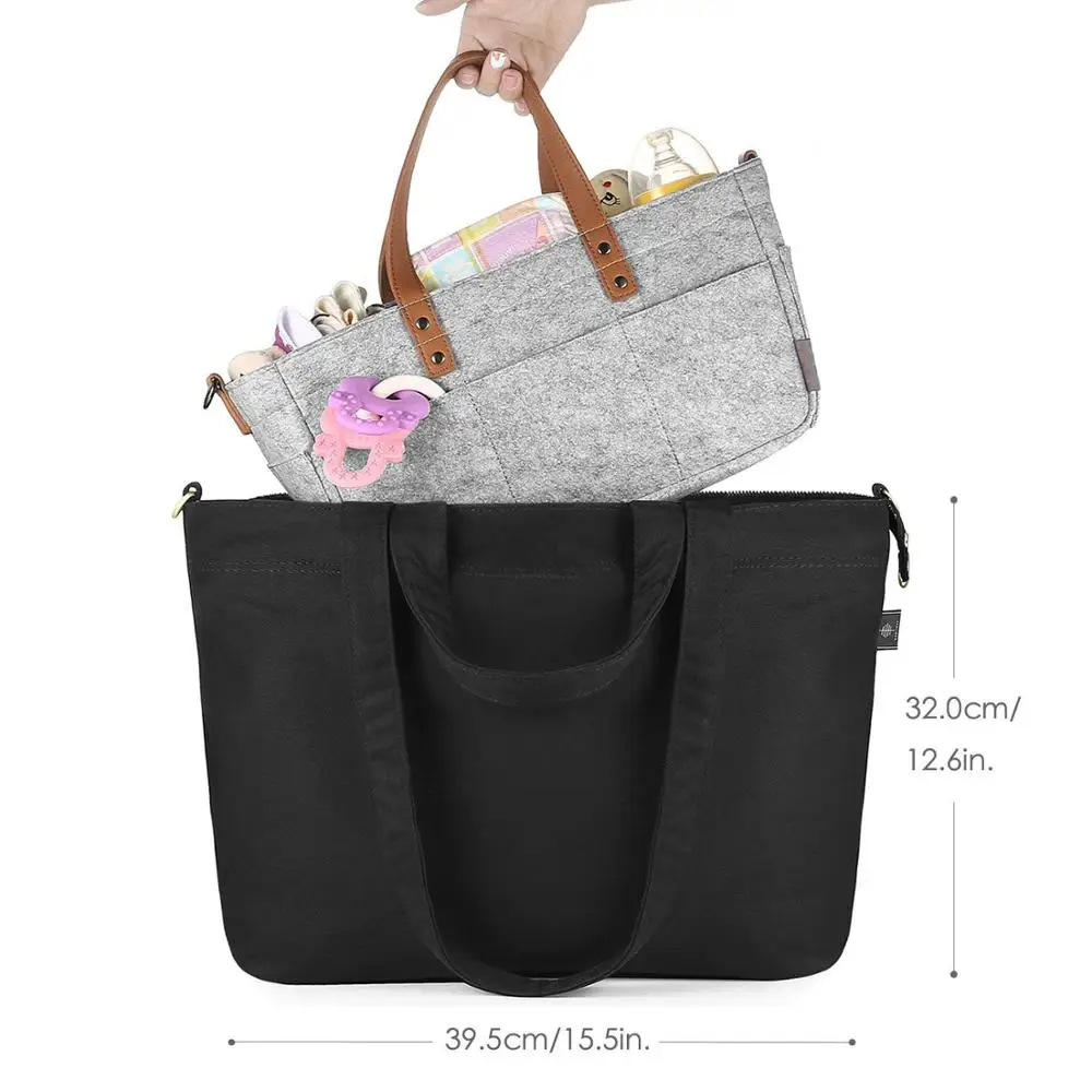 
Reusable Baby Diaper Organizer Bag Felt Diaper Storage Caddy Organizer 