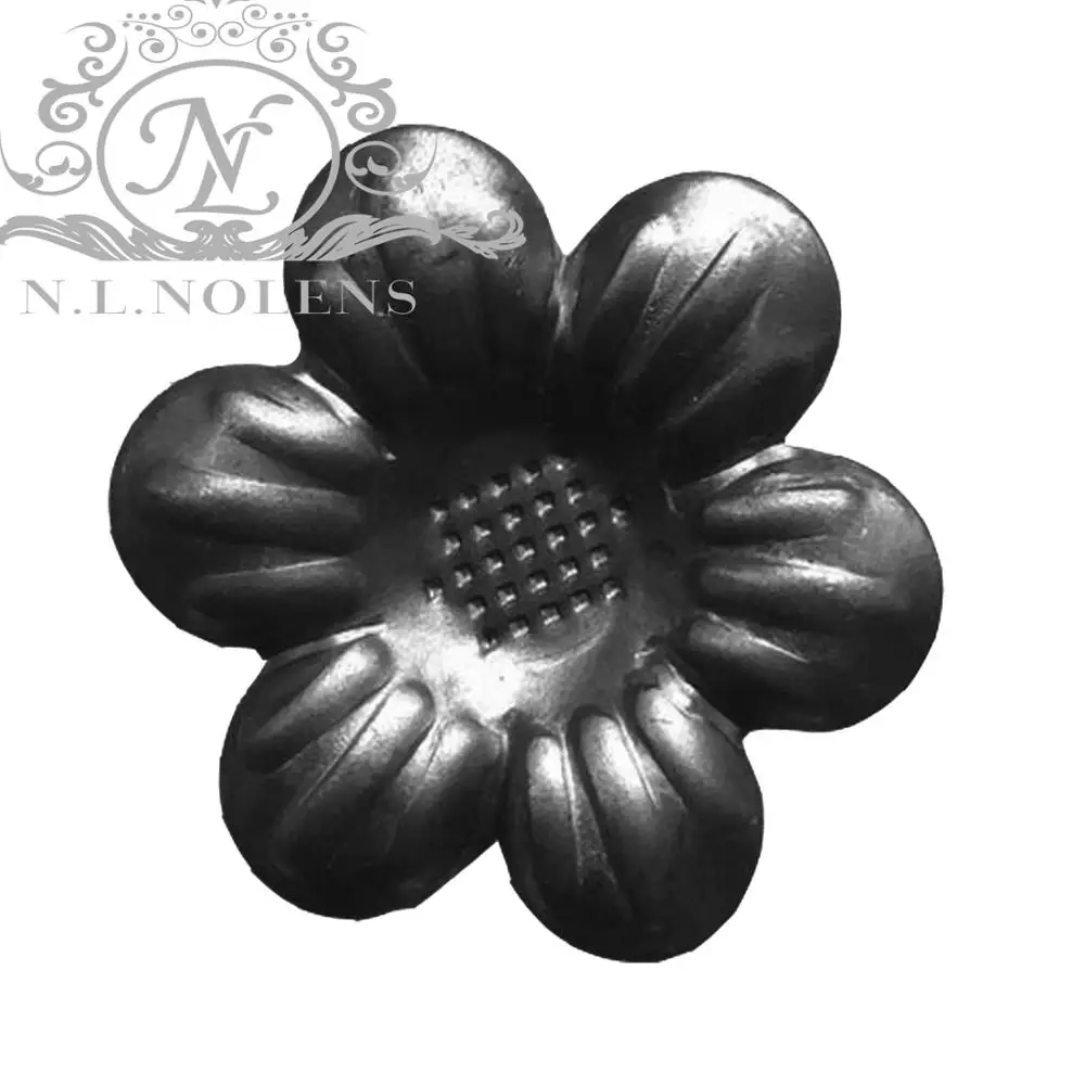 Decorative Wrought Iron Component Stamped Leaves Stamping Flower,Iron Plate Stamped and Cast Steel Rosettes