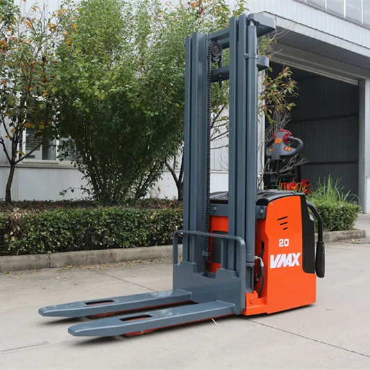 VMAX 2.0 ton EPS steering 1.5 ton electric stacker with fashionable outlook made in China for warehouse