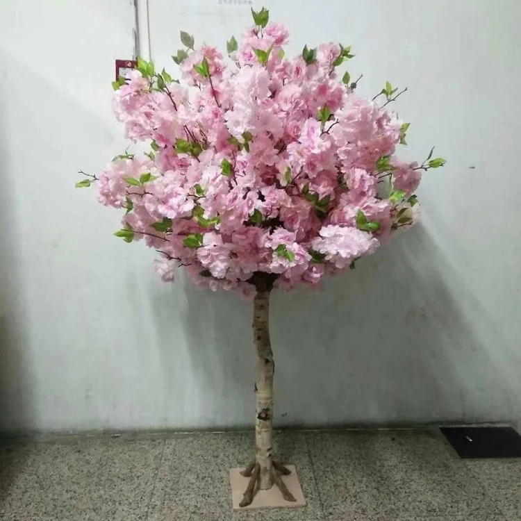 
artificial modeling cherry tree bar interior decoration simulation plant wedding hotel square living room fake tree decoration 