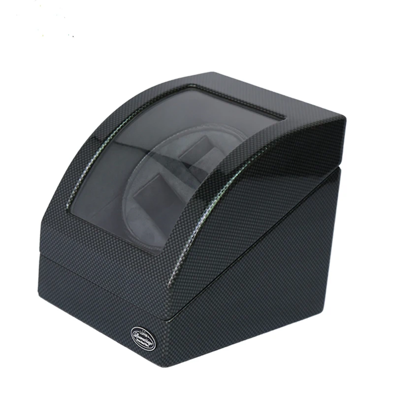 17 years factory luxury automatic black watch winder box with carbon fibre