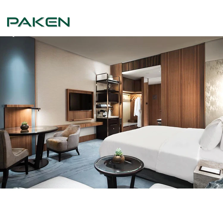KYB-8068 New design 5 star wood hotel bedroom furniture set modern  hotel furniture