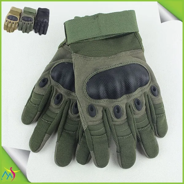 Черный оливковый загар полный пальцев тактические перчатки полиции