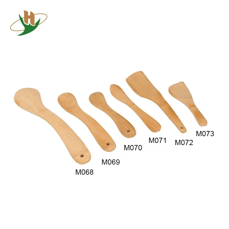 Eco-friendly handmade reusable natural wood bamboo butter knife spreader