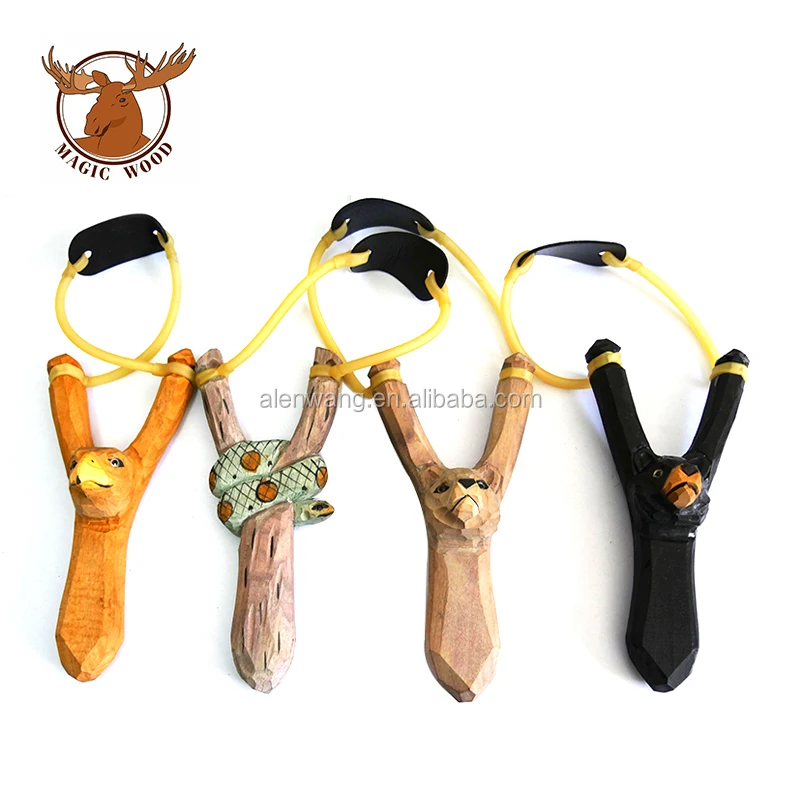 
Factory Direct Wooden Rubber Human Slingshot antelope 