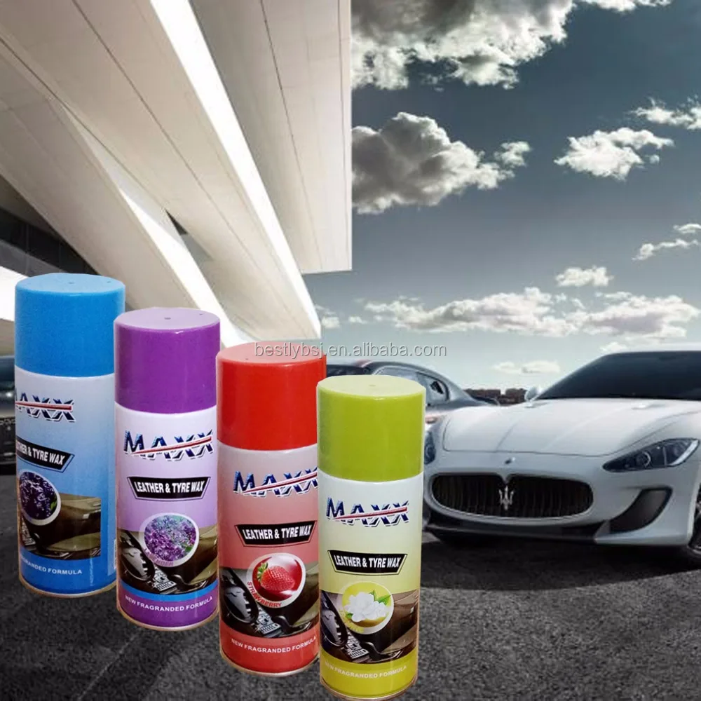 Wholesale car care products Wax car dashboard shine spray, Car leather wax
