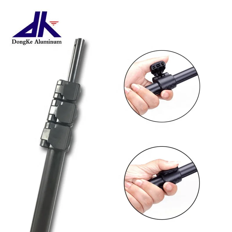 Aluminum telescopic tube for golf training aid