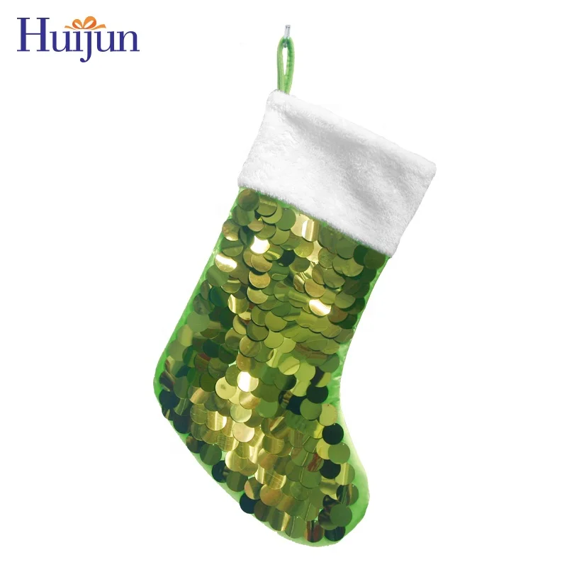 
In Stock New Design Sequin Jewelry Christmas Stocking Stock Tree Decoration Xmas Gifts 