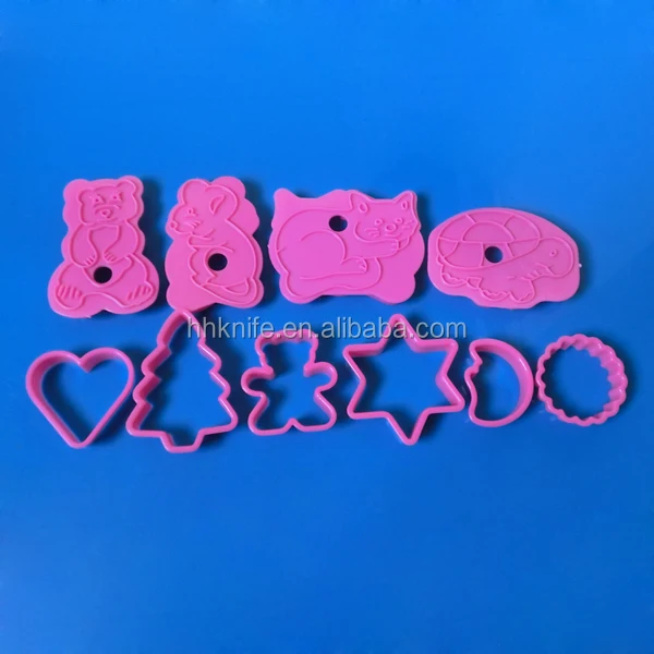 
10 pcs Colorful Plastic Cookie Cutter Set  (60496261491)