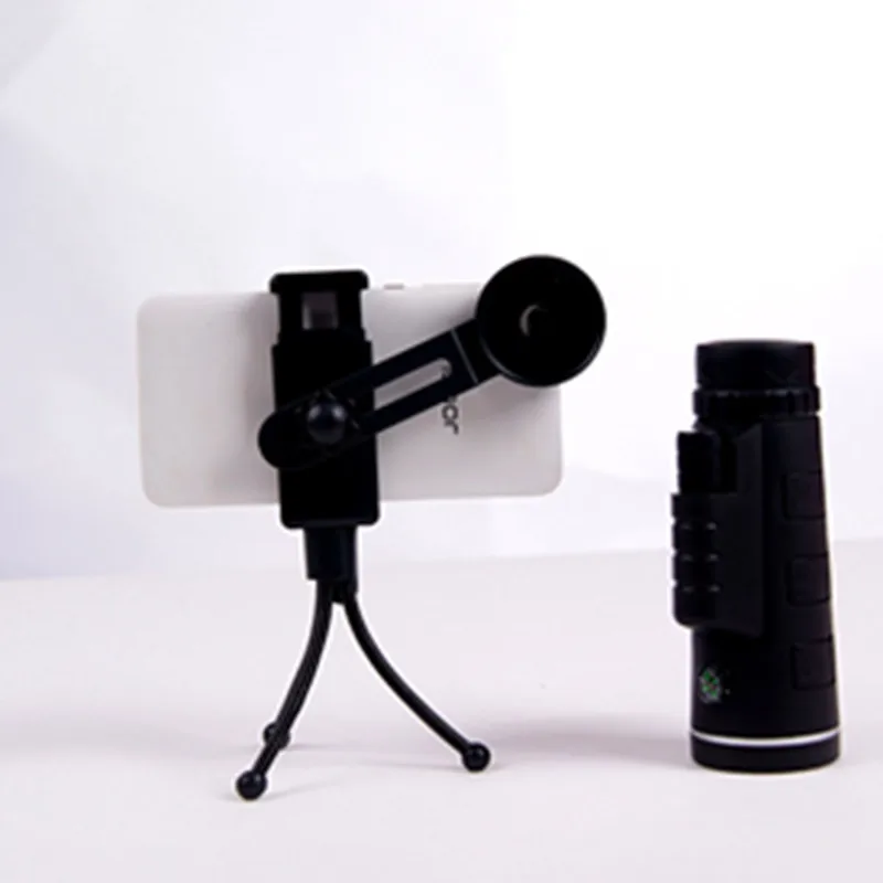 Portable single-cylinder optical telescope waterproof and shockproof fast smart phone adapter for outdoor camping adventure