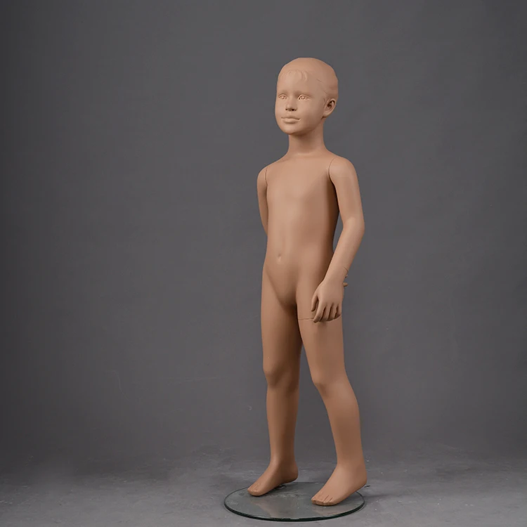 Custom fiberglass child mannequin full body realistic maniquies kids with sculpture head