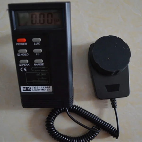 TES-1334A Digital Light Meter,TES1334A luminous flux meter