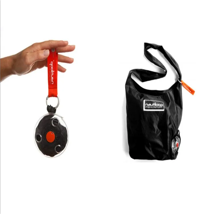 
Foldable Shopping Bag to roll up - Retractable Reusable Grocery Shopping Eco-friendly Tote Bag 