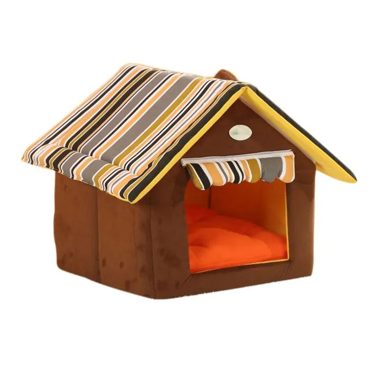 Dog Houses For Dogs Soft Bed Portable Indoor Stuffed Animal Pet House