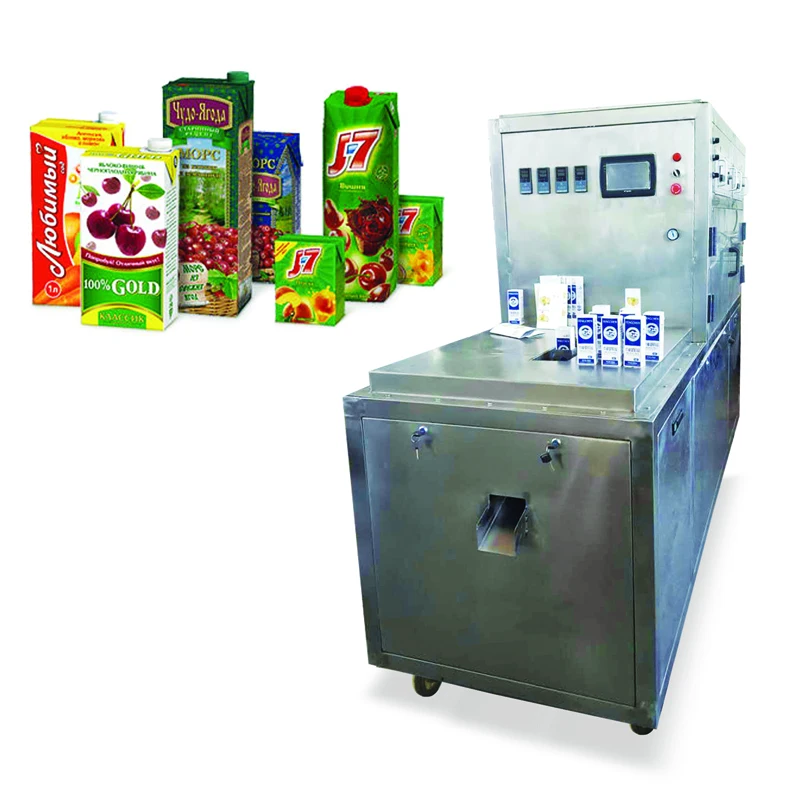 Aseptic milk beverage paper  carton filling forming packing machine for juice