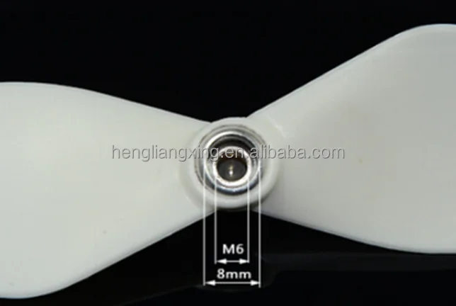 Small plastic fan blade for motor
