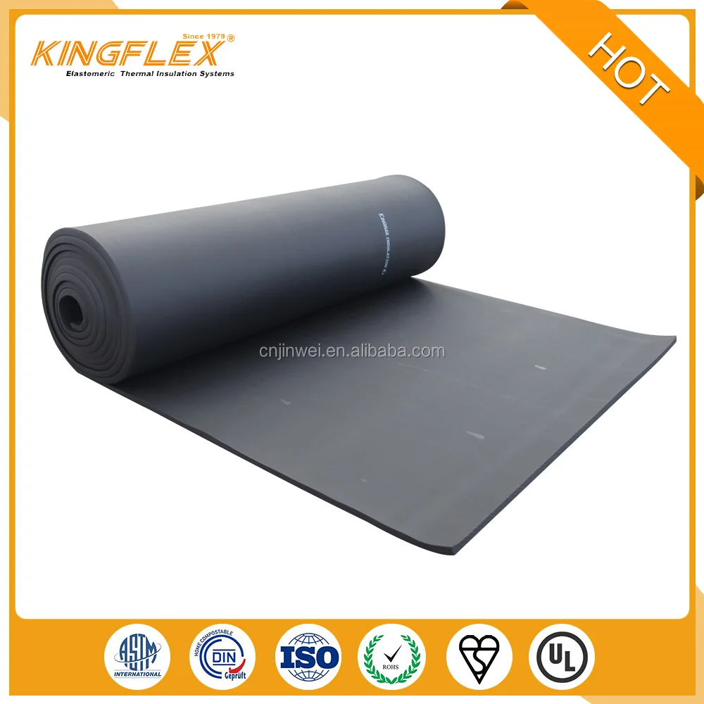 Kingflex non combustible materials rubber insulation foam