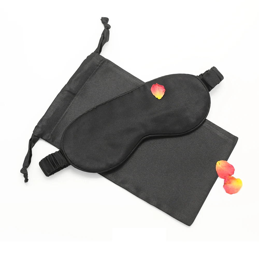 100% Pure Mulberry silk adjustable travel girl used sleeping eye mask