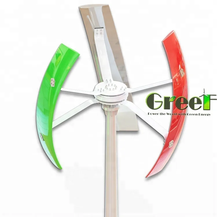 300W Solar and Wind Energy Systems Small Vertical Axis for Turbine Home Use Off-grid System