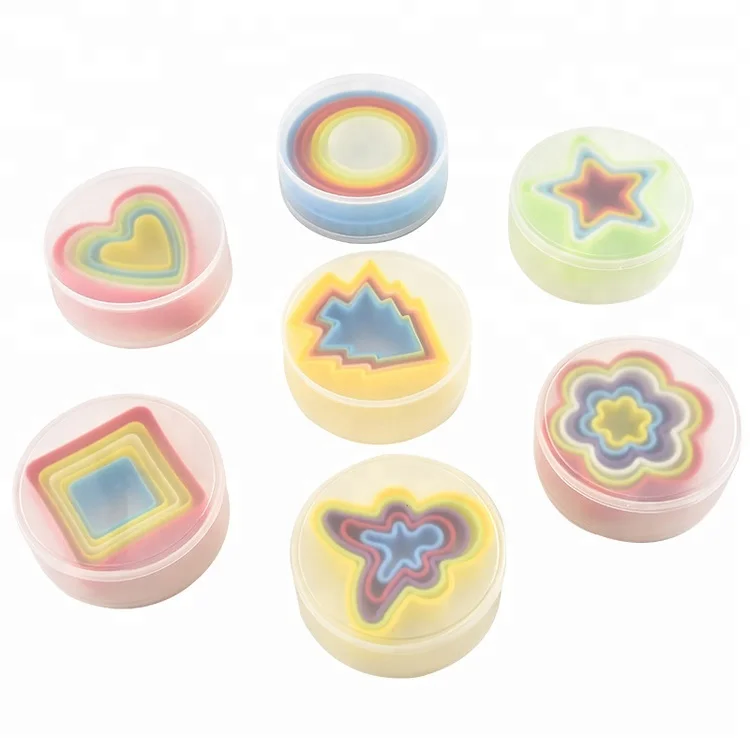 
37 Pieces Colorful Multi Size Plastic Cookie Cutter 