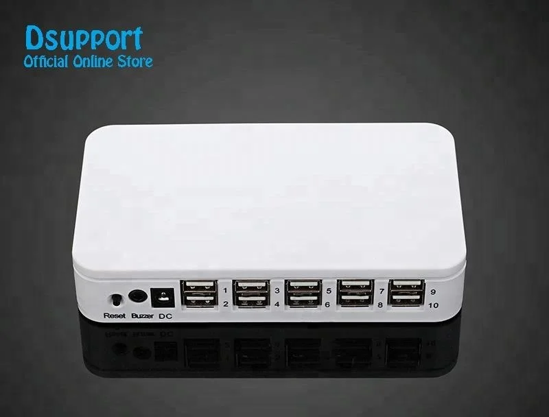 10 Ports Mobile Phone Tablet PC Anti Theft Burglar Device Phone Alarm Charging Security Display Stand Mobile Phone Security Box