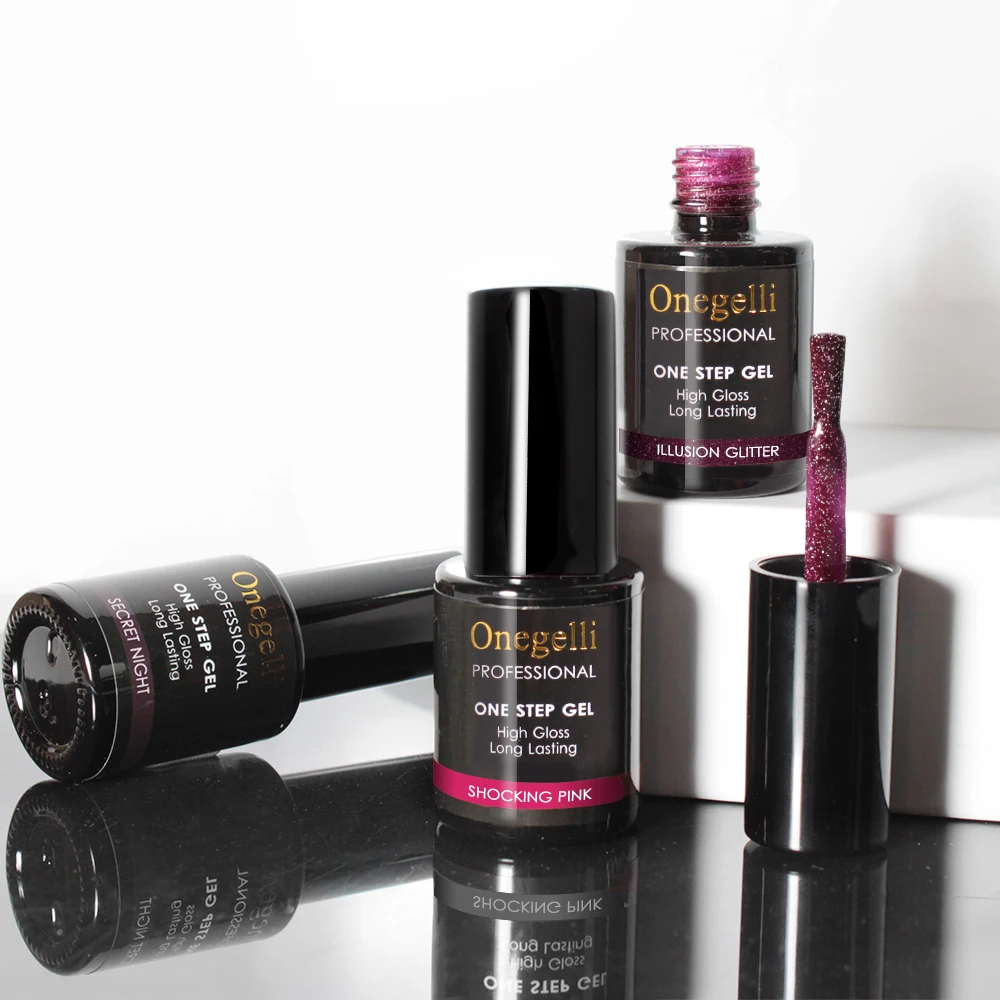 Biola 3 in 1 Soak off gel polish one step uv gel nail polish with your label