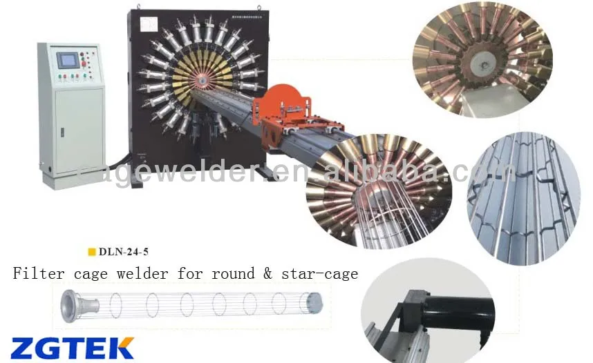 
Filter cage welding machine for bag filters 
