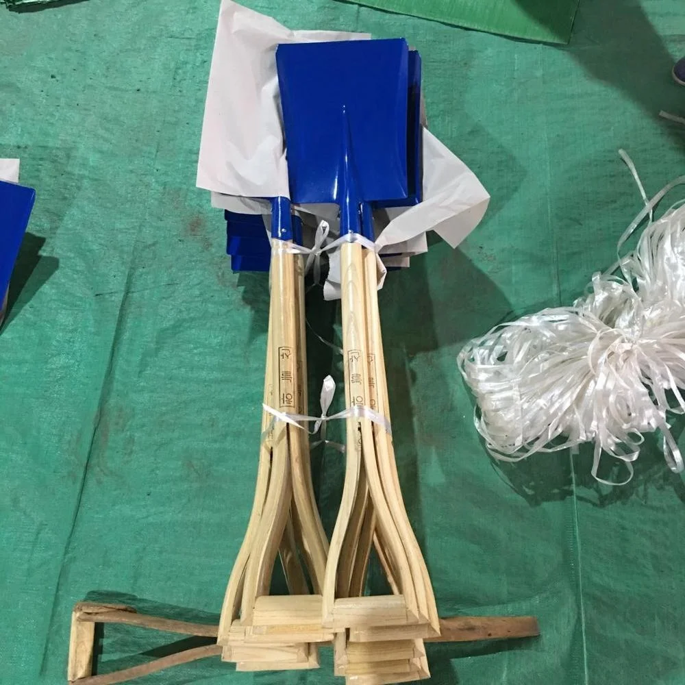 Korea market A grade chun wooden handle shovel,point shovel square shovel,samll shovel,manufacturer, Tangshan spade,shovel