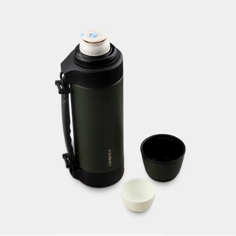FEIJIAN 2020 Hot Selling Products 1.5L Double Wall Vacuum Travel Pot Large Vacuum Stainless Thermos Travel Flask