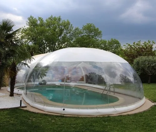 2019 new product inflatable pool dome for sale/ inflatable transparent dome tent for sale