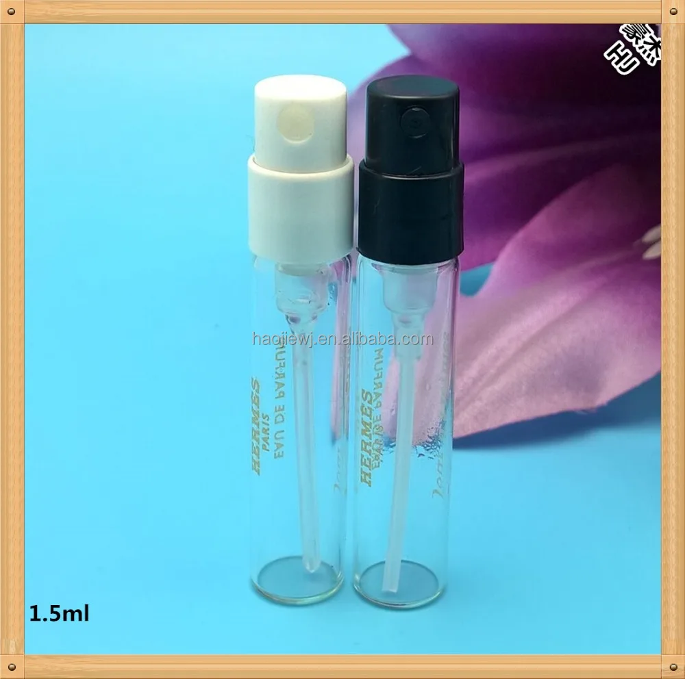 1.5ml mini parfum sample glass spray bottle vials