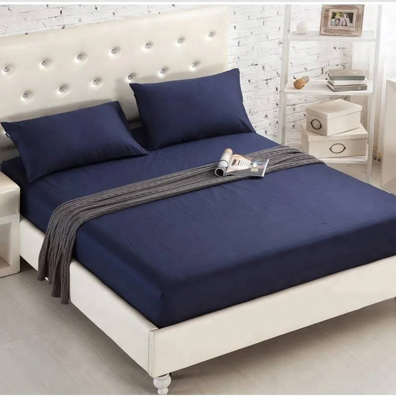 Elastic queen size 100% Cotton waterproof fitted sheet/mattress protector