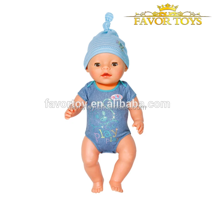 Non-toxic lifelike plastic baby doll toys with drinking milk
